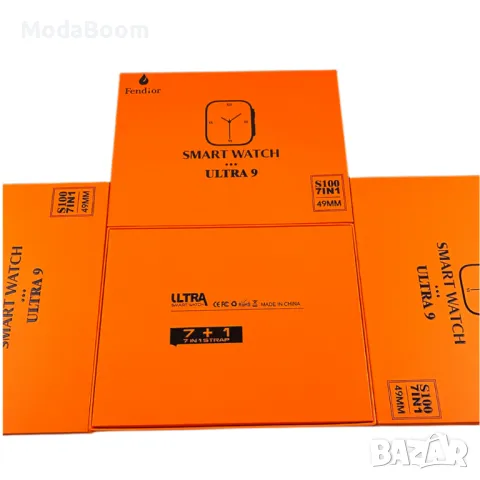 Смарт часовник 2023 New smart watch S100 ultra 7 in 1 strap HD Heart rate exercise fitness tracker , снимка 6 - Смарт часовници - 48763833