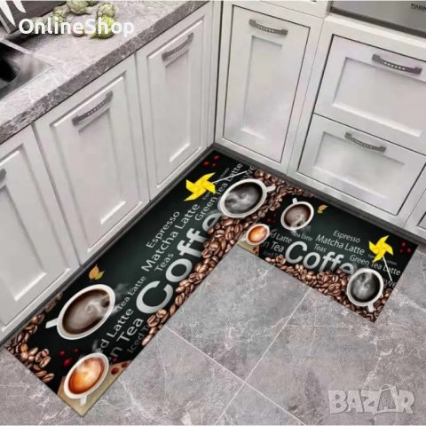 Комплект водоустойчиви противоплъзгащи постелки за кухня, различни цветове, снимка 2 - Пътеки - 43855064