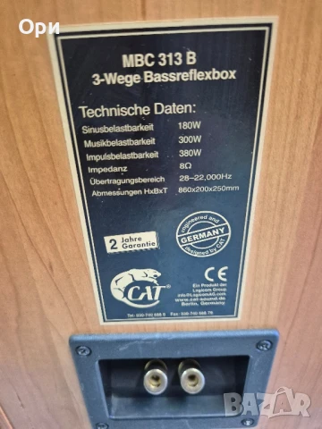 Тонколони Cat MBC 313B, снимка 9 - Тонколони - 51337346