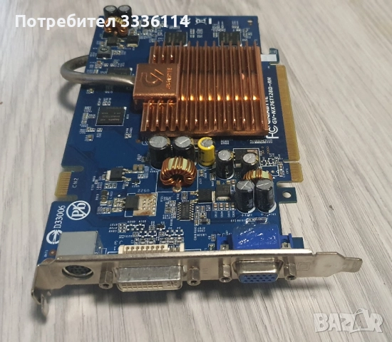 Продавам видеокарта Gigabyte GV-NX76T128D-RH (GeForce 7600 GT), снимка 2 - Видеокарти - 52368071
