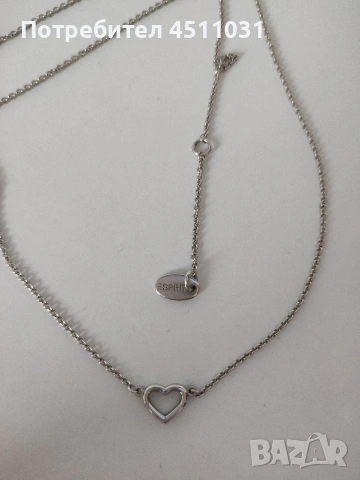 Оригинално сребърно колие Esprit, снимка 2 - Колиета, медальони, синджири - 53491447