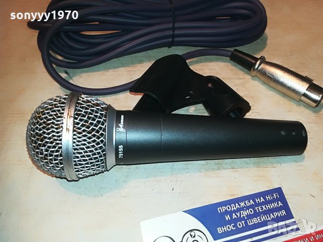 axman 75155 profi mic+кабел+държач-внос germany 1805211025, снимка 7 - Микрофони - 32914495