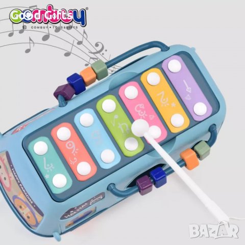 Прекрасен музикален автобус пиано бебешки ксилофон, снимка 6 - Коли, камиони, мотори, писти - 38296970