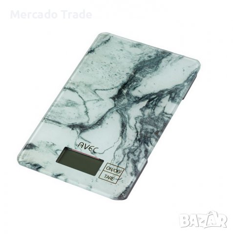 Електронна везна Mercado Trade, LCD, Бял, снимка 2 - Електронни везни - 38062888