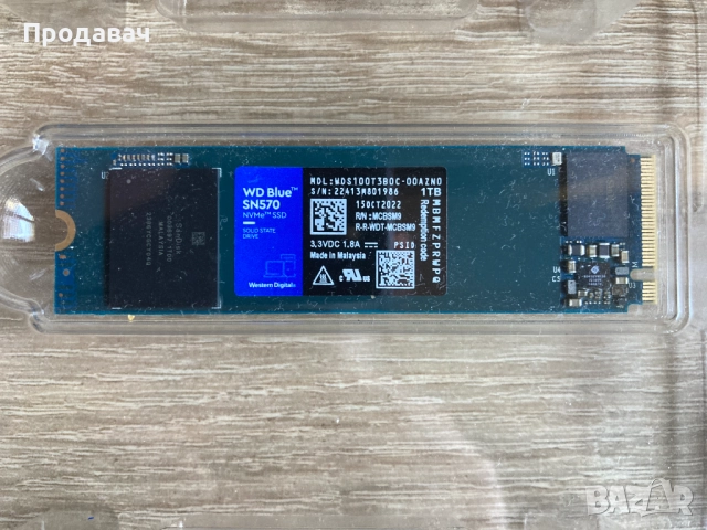 Western Digital WD Blue SN570 1TB (WDS100T3B0C), снимка 2 - Твърди дискове - 51625691