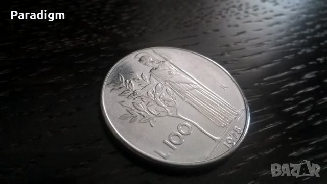 Монета - Италия - 100 лири | 1978г.
