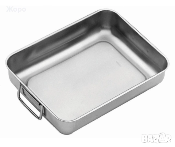 Тава за печене с дръжки Brio Metallica, 40x32x6.5 см, снимка 2 - Съдове за готвене - 52627362