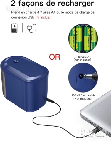 Електрическа острилка за моливи с батерии и USB захранване, снимка 5 - Друга електроника - 52791379