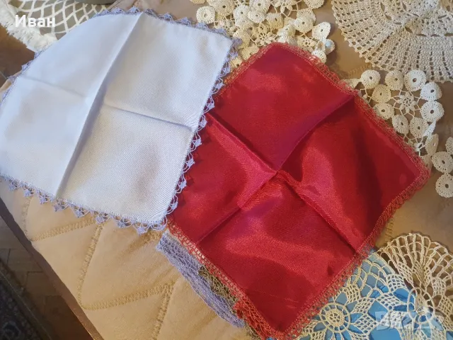 Карета, копринени кърпи (ръчно плетени) 45 броя +, снимка 5 - Декорация за дома - 49041416