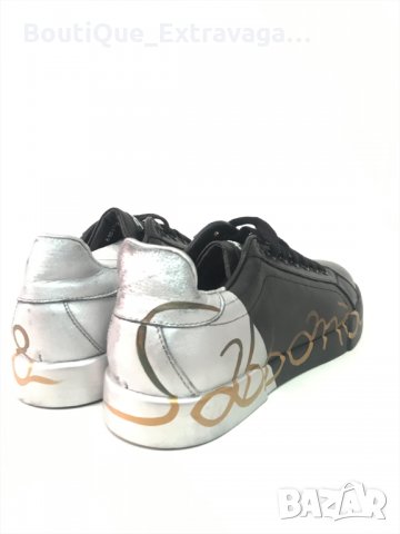 Мъжки обувки Dolce & Gabbana Black/Silver !!!, снимка 5 - Спортно елегантни обувки - 34603409