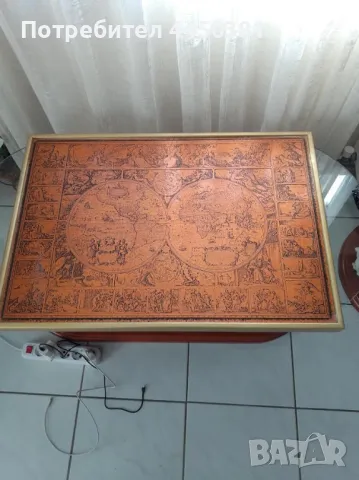 ИЗКЛЮЧИТЕЛНО РЯДЪК МОДЕЛ на  винтидж карта на света oт гравирана мед, снимка 4 - Антикварни и старинни предмети - 50107300
