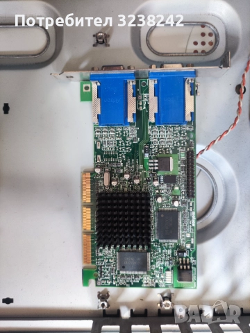 Matrox G45+MDHA16D DUAL VGA 16MB AGP , снимка 2 - Видеокарти - 51605205