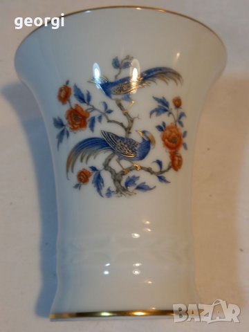 Две вази немски порцелан AK Kaiser райски птици, снимка 4 - Вази - 37737201