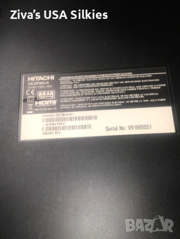 Телевизор Hitachi 42 инча за ремонт/части., снимка 3 - Телевизори - 53464008