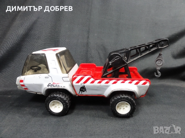 СТАРА РЕТРО МЕТАЛНА ИГРАЧКА КАМИОН ПЪТНА ПОМОЩ JOUSTRA FRANCE, снимка 3 - Колекции - 52747448