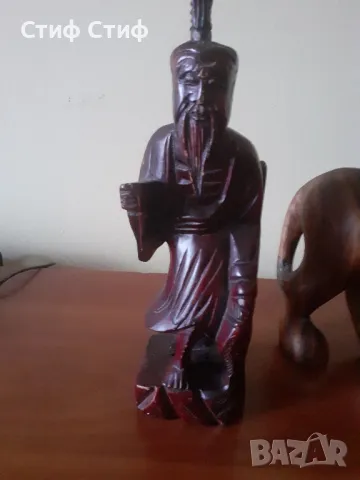 Дървена фигура рибар, снимка 4 - Декорация за дома - 49849143