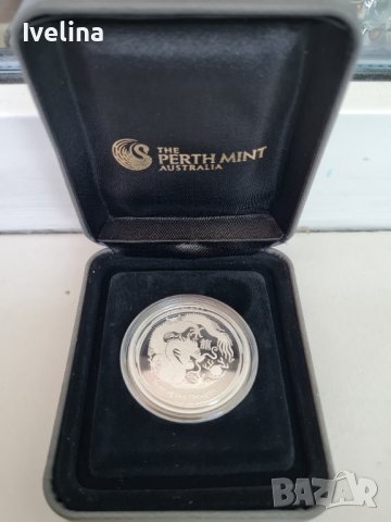 Сребърна монета година на дракона 2012, снимка 5 - Нумизматика и бонистика - 43587464