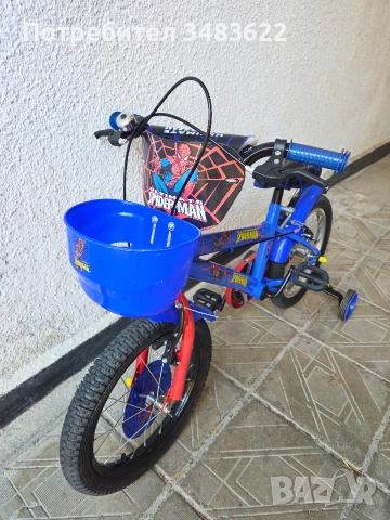 Детско колело/велосипед Spiderman 16 цола, снимка 4 - Велосипеди - 52934865