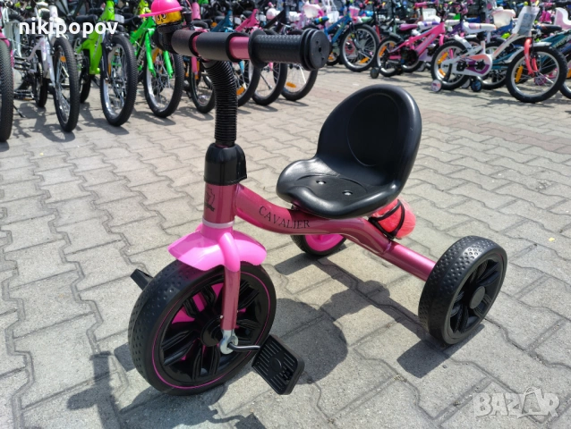 BYOX Триколка Cavalier Lux розов, снимка 11 - Детски велосипеди, триколки и коли - 53564225