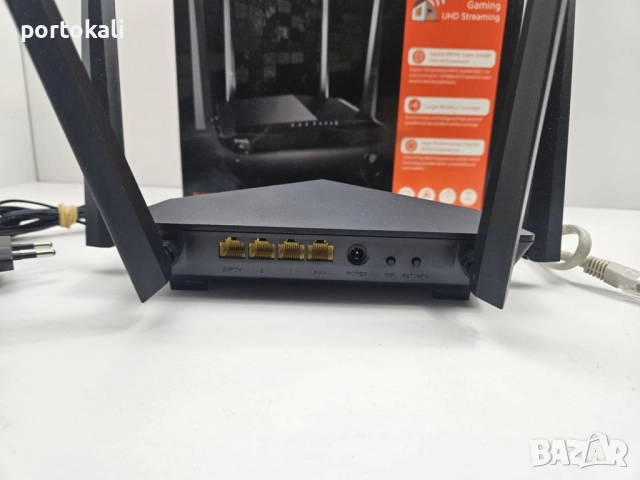 Gaming Гейминг Рутер Tenda AC6 Dual Band AC1200 Gigabit, снимка 6 - Рутери - 52496907