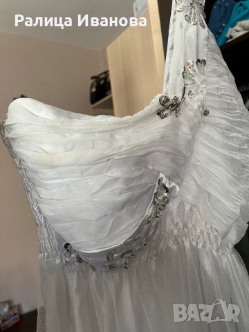 Къса булчинска рокля , снимка 3 - Рокли - 40146477