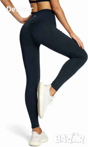 Дамски спортен клин с висока талия QUEENIEKE – син, XXL, снимка 3 - Спортни екипи - 52882496