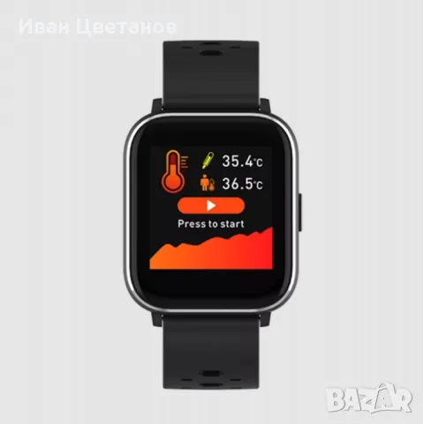 Bluetooth смарт часовник със сензор за телесна температура и пулс Denver SW-163, снимка 2 - Смарт часовници - 49319537