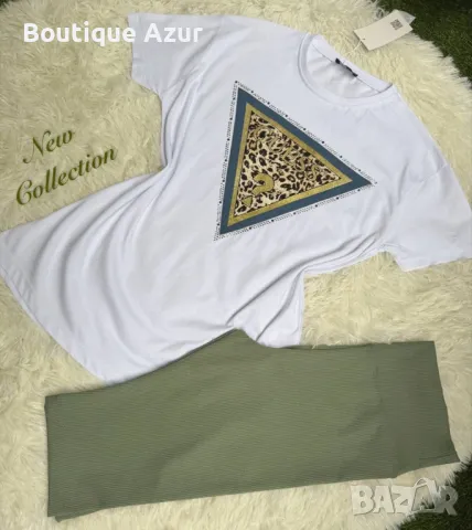 дамски комплекти тениска и къс клин с череши , снимка 9 - Комплекти - 50332047