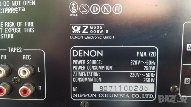 Denon PMA-720 Denon TU-550, снимка 12 - Ресийвъри, усилватели, смесителни пултове - 43326278