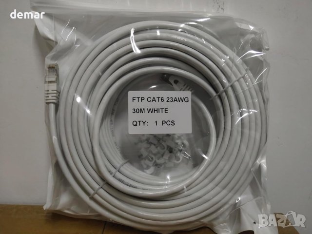 ikbc Ethernet кабел 30m, FTP Cat 6, 23AWG RJ45 (30 щипки), снимка 7 - Кабели и адаптери - 44050689
