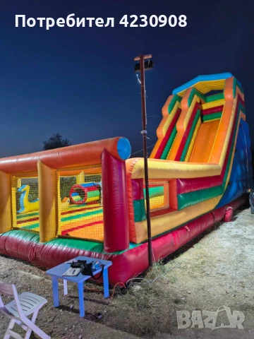 Детско надуваемо съоръжение -  батут пързалка, снимка 9 - Други спортове - 51351103