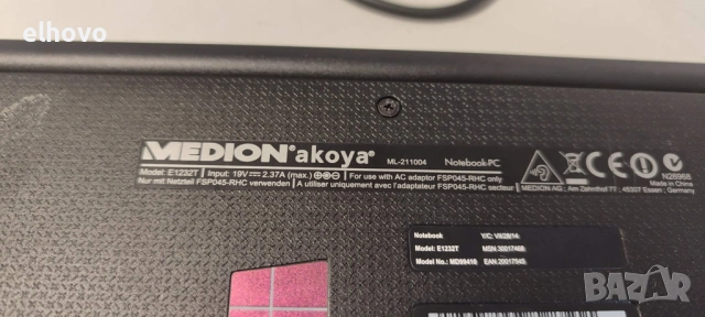 Лаптоп/Нотбук Medion Akoya ML-211004, снимка 4 - Лаптопи за дома - 53338028