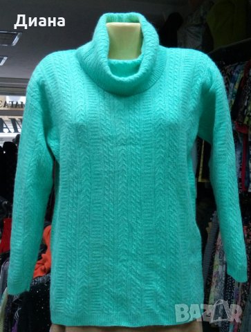 100% кашмир,мерино,ангора,мохер-дамски пуловери с поло яка, снимка 8 - Блузи с дълъг ръкав и пуловери - 35536878