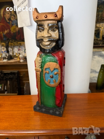 Дървена кутия за вино "ВИКИНГ".  №7398