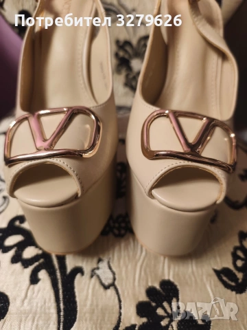 Високи дамски обувки на висок ток с платформа , снимка 10 - Дамски обувки на ток - 53181419