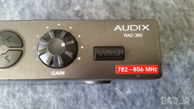 Audix Rad 360 приемник за безжичен микрофон, снимка 8 - Микрофони - 28256344