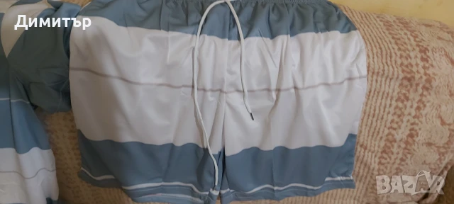 Продавам мъжки летен комплект две части шорти и тениска номер 58 XXXL нов, снимка 2 - Тениски - 50920977