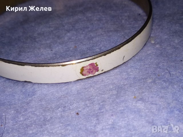 МОДНА ФЛОРАЛНА АРТ ГРИВНА НЕРЪЖДАЕМА ЕМАЙЛИРАНА БЛАГОРОДНА СТОМАНА 37530, снимка 6 - Гривни - 40813979