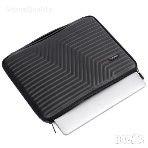 15.6" Стилна водоустойчива чанта за лаптоп – 90° отваряне, сигурно отделение, EVA пяна, двоен цип, снимка 6 - Части за лаптопи - 52751369