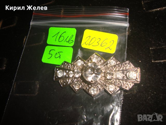 СТАРА СКЪПОЦЕННА АРТ ДЕКО БРОШКА 20362, снимка 4 - Антикварни и старинни предмети - 33362637