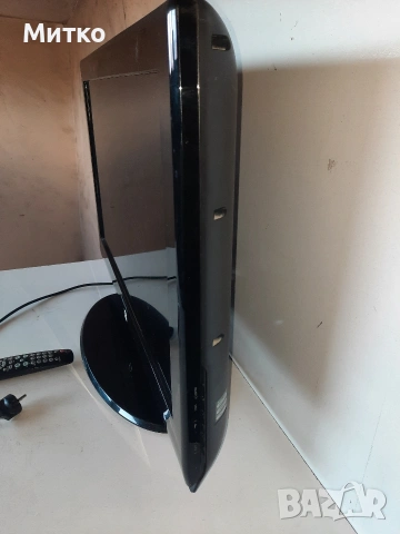 Работещ 32 инчов LCD телевизор марка Самсунг модел LE32A436T1D SAMSUNG със забележка, снимка 3 - Телевизори - 53597576