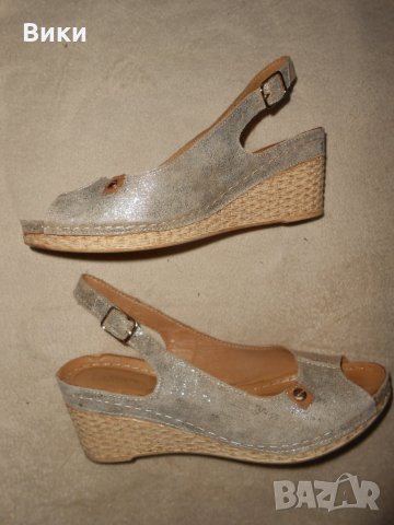 Lasocki Дамски сандали от естествена кожа на платформа, снимка 1 - Дамски ежедневни обувки - 26570104