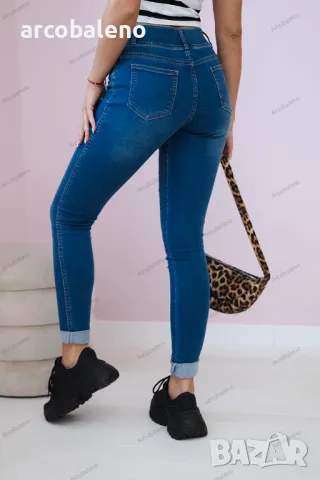 Дамски дънкови панталони, 6цвята , снимка 9 - Панталони - 47651547