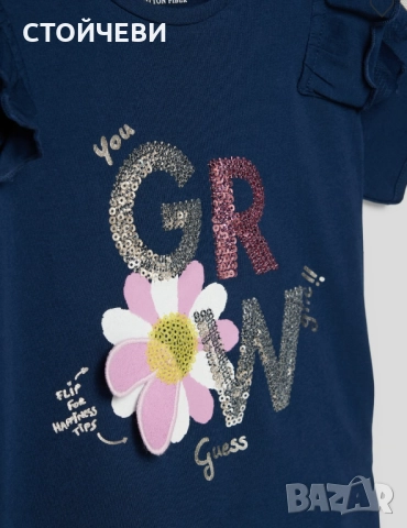 Бебешка тениска GUESS , снимка 2 - Бебешки блузки - 51565704