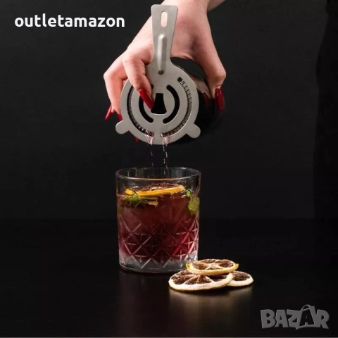 Комплект шейкър за коктейли - машина за коктейли за напитки 750 мл - подарък комплект за барман , снимка 9 - Обзавеждане за заведение - 52826488