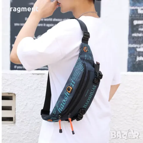 Мъжка чанта през гърди рамо кръста многопластова, снимка 2 - Чанти - 49267928
