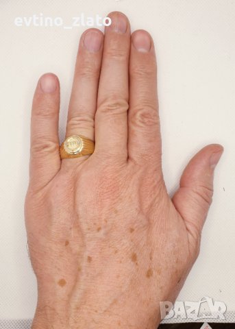 Златни мъжки пръстени-14К, снимка 10 - Пръстени - 38764140