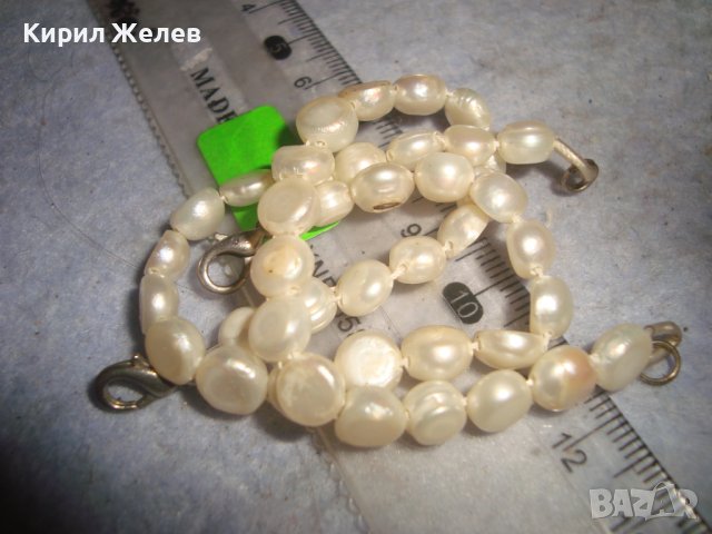 ДВЕ СТАРИ БЕЛ ЕПОК СКЪПОЦЕННИ ПЕРЛЕНИ ГРИВНИ ЕСТЕСТВЕНИ ПЕРЛИ 83571, снимка 5 - Антикварни и старинни предмети - 37793492