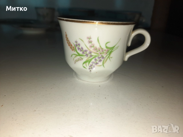 Ретро Български порцеланов сервиз за кафе, снимка 5 - Сервизи - 52802839