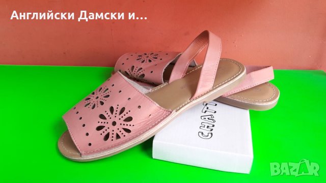 Английски дамски сандали естествена кожа-3 цвята, снимка 3 - Сандали - 28539330